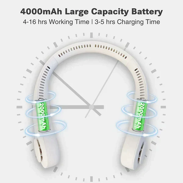 AirCool Wearable Fan- Rechargeable - Image 8