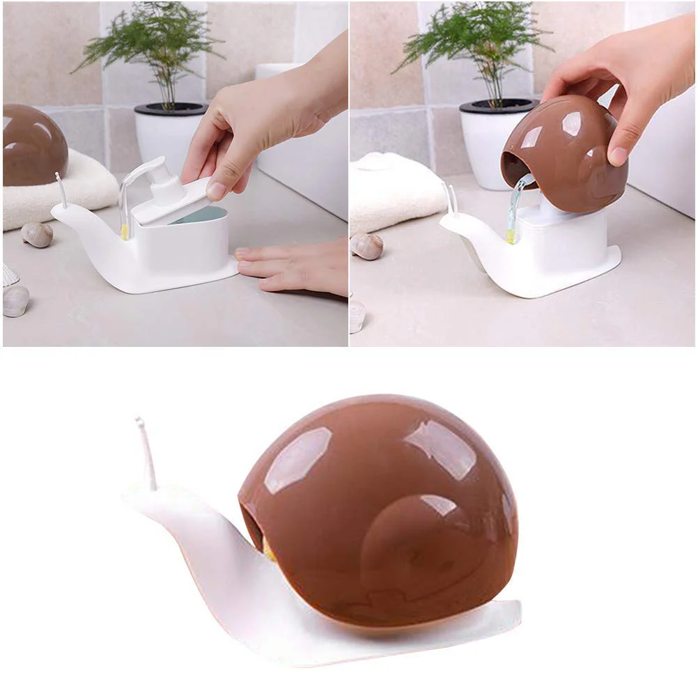 Cute Snail Liquid Soap Dispenser – Refillable Bathroom & Kitchen Hand Wash Pump; g - Image 4