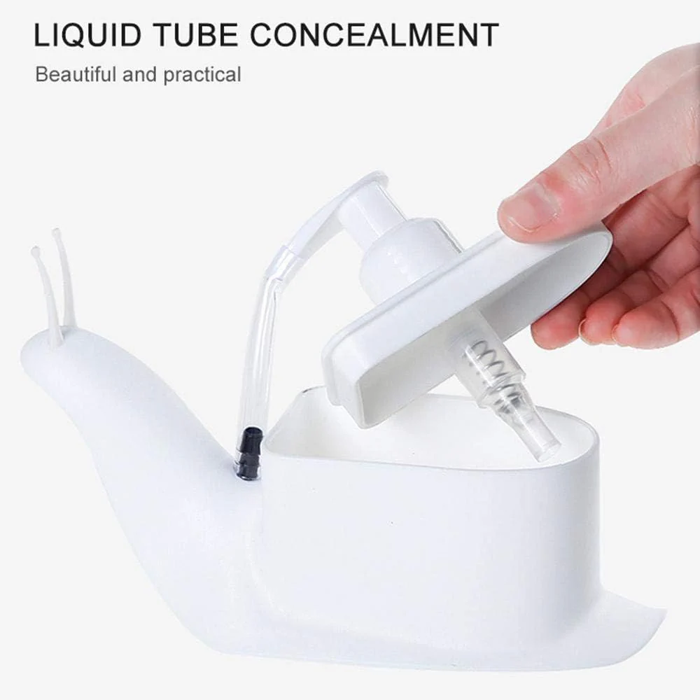 Cute Snail Liquid Soap Dispenser – Refillable Bathroom & Kitchen Hand Wash Pump; g - Image 6