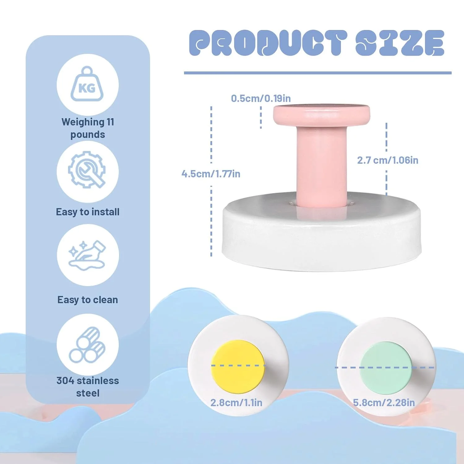 Reusable Heavy-Duty Suction Cup Hooks (Set of 4) – Removable Waterproof Wall Hooks;g - Image 7