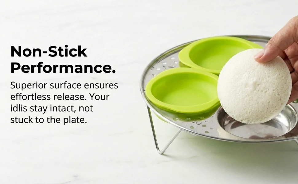 Reusable Silicone Idli Moulds (Set of 8) – Non-Stick BPA-Free Idli Maker Cups; g - Image 9