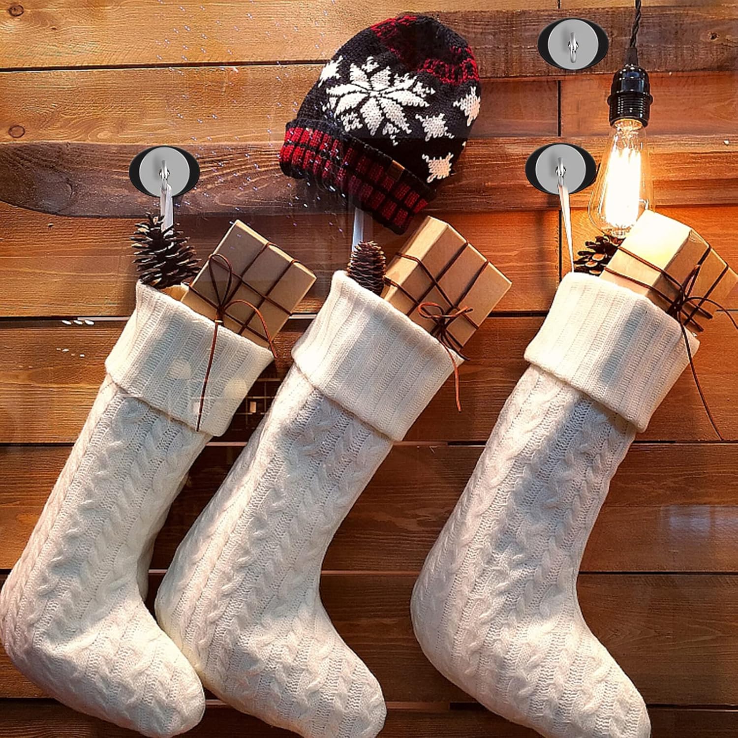 Steel Magnetic Hook – Rust-Resistant, Hanging for Fridge, Garage & Kitchen (Pack of 4)-.g - Image 4